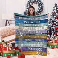 thumbnail image 5 of Christian Gifts, Healing Throw Blanket with Inspirational Thoughts and Prayers- Religious Throw Blanket Soft Lightweight Cozy Plush Warm Blankets Perfect Caring Gift for Men & Women 50"X 60", 5 of 6