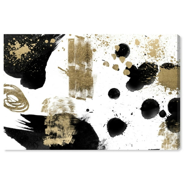 Runway Avenue Abstract Wall Art Canvas Prints A Beautiful Mess Paint White Gold Walmart Com Walmart Com