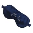 thumbnail image 1 of Máscara de ojos de seda de doce constelaciones, forma facial ajustada a la tira de sujeción, correa para la máscara para dormir suave y cómoda (azul marino), 1 of 5