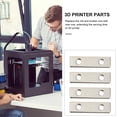 thumbnail image 2 of UPOUART 10Pack Simple Structure T-Slot Nuts Gaskets Silver for Printer Parts, 2 of 8