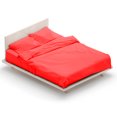 thumbnail image 2 of Swan Comfort Microfiber 4-piece Bed Sheet Set - King, Red, 2 of 4
