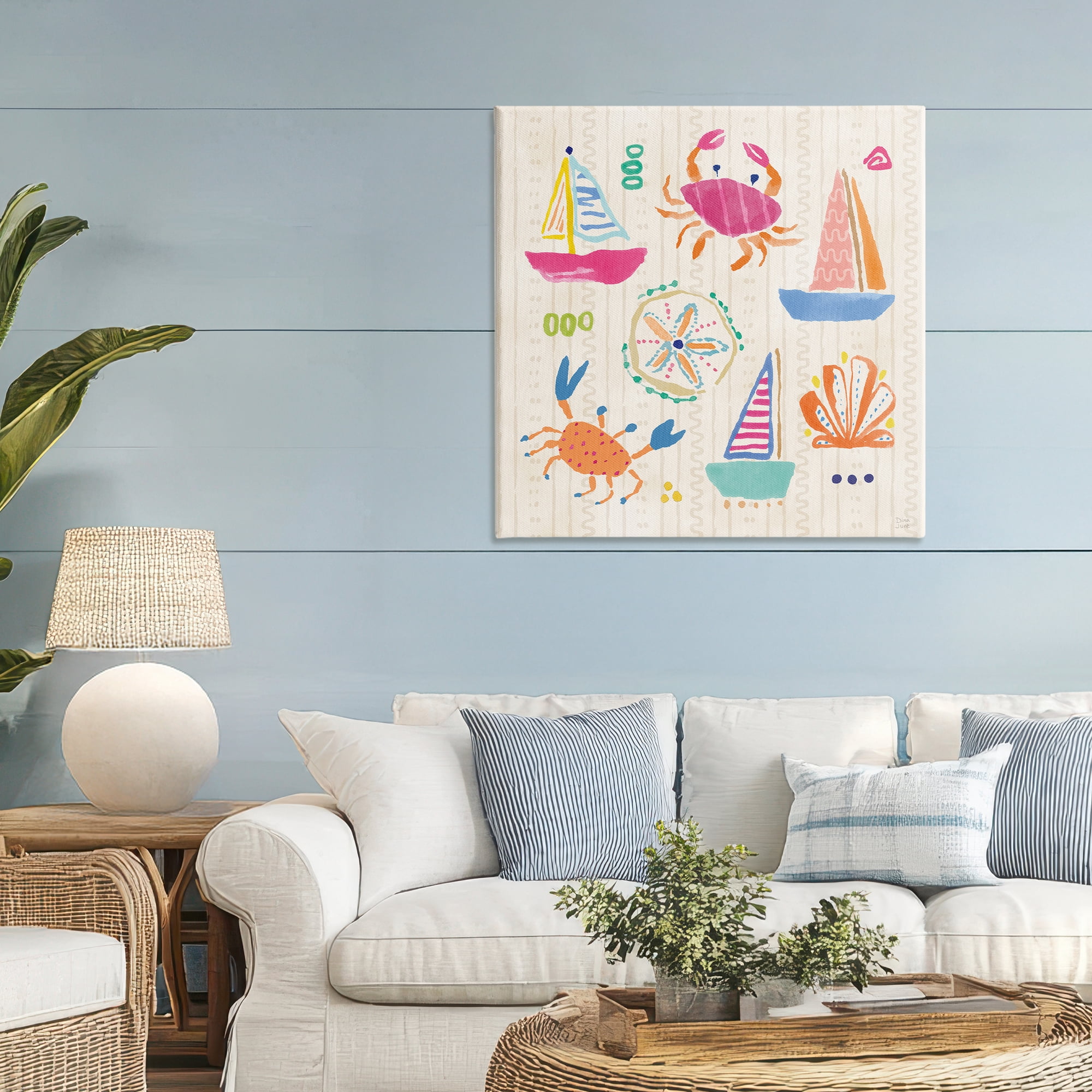 Stupell Industries Nautical Fine In The Sunshine Canvas Wall Art, design by Dina June