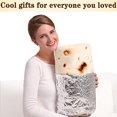thumbnail image 5 of Burritos Tortilla Throw Blanket 2.0 de doble cara para adultos y niños, mantas gigantes divertidas y realistas para comida, novedad suave (amarillo -doble cara) 180 * 180 cm, 5 of 5