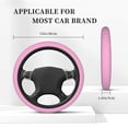 thumbnail image 5 of Goofa Pink Pattern Elastic Stretch Steering Wheel Cover,Universal 15 inch, Microfiber Breathable Ice Silk, Anti-Slip, Odorless, Easy Carry, 5 of 8