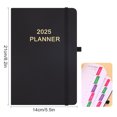 thumbnail image 6 of Hariumiu 2025 Agenda Planner with Pen Holder Faux Leather Cover Planner Monthly Weekly Layouts Schedule Book Office School Daily Organizer, 6 of 8