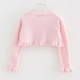 thumbnail image 4 of Fshinging 2025 Summer Shirt for Girls Tops Knit Cardigan Sweater Autumn Outerwear Soft Comfortable Lightweight Layering Piece Spring Fall Kids Gift Clothing, 4 of 7