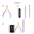 thumbnail image 2 of Graflsoa Stainless Steel Nail Care Kit with Cuticle Cutter, Pusher, and Gel Polish Remover – Ergonomic Design for Precision Grooming (3 Options Available), 2 of 6