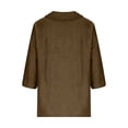 thumbnail image 6 of Plus Size Long Sleeve Tops For Women 3/4 Sleeve Collared Blouses For Women Casual Fall Tops Pullover Shirts Womens Plus Size Tunic, 6 of 7