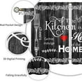 thumbnail image 5 of Farmhouse Black White Kitchen Curtains Short Small Rustic Country Fork and Spoon Wood Board Retro Vintage Window Curtains Funny Quotes Bedroom Window Drapes Treatment Tier Curtain 28x39 Inch, 5 of 6