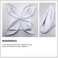 thumbnail image 4 of EeaseCA 4 Pcs Serviettes Blanches Serviette de Cocktail Serviettes en Coton pour Hôtel Restaurant, 4 of 7