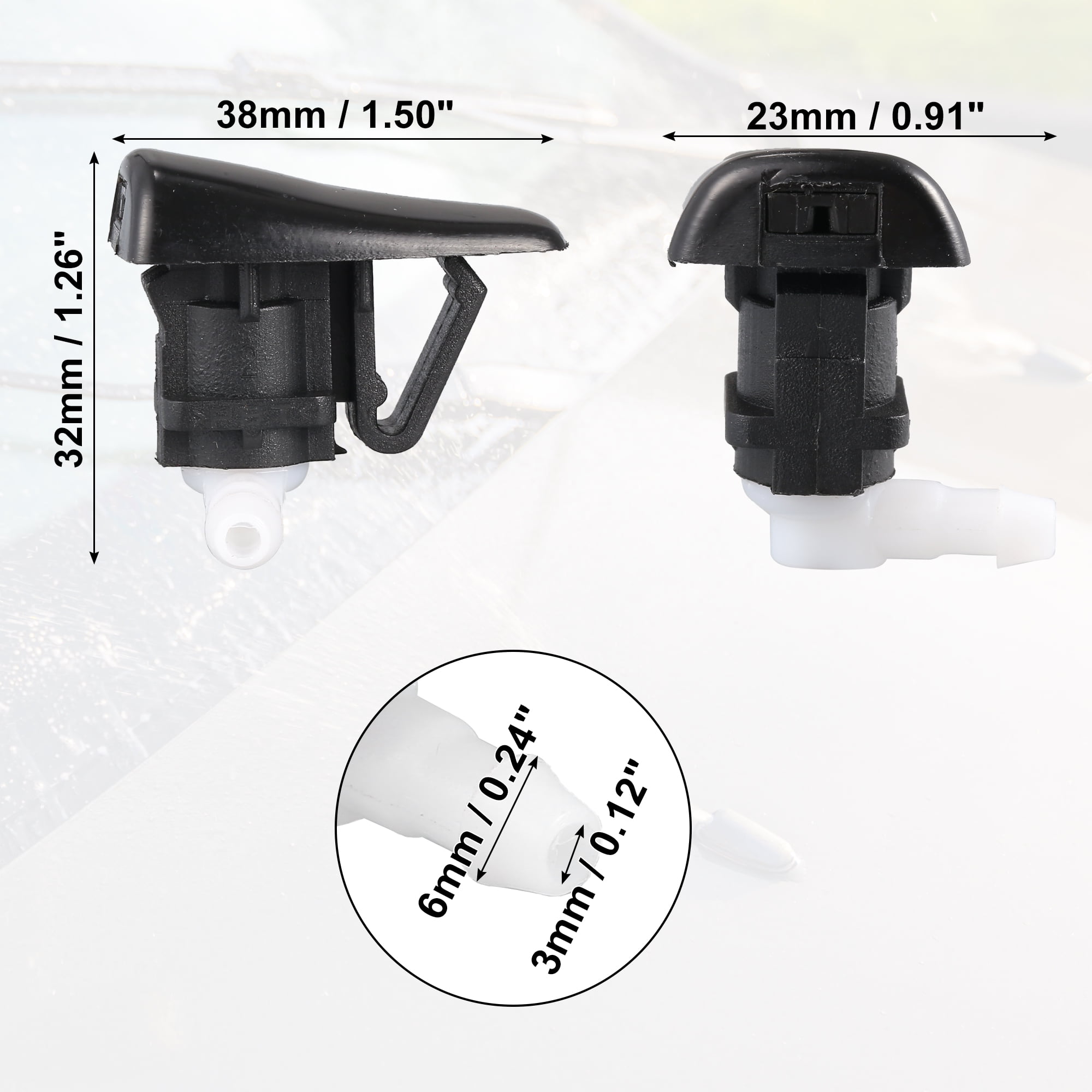 Unique Bargains Washer Nozzle for Cadillac CTS 2003-2007 for Cadillac SRX 2004-2009
