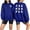 Blue Sweatshirts, variant on Jsaierl Halloween Sweatshirts Women Plus Size Ghost Graphic Pullovers Soft Holiday Crewneck Long Sleeve Sweater Tops Halloween Clothes, Sizes S-2XL
