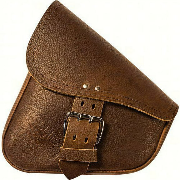 Dowco 59909-00  59909-00; Leather Swing Arm Bag Brown W / Matte Black Buckle