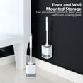 thumbnail image 3 of Fuvuan Toilet Brush and Holder, Nylon Bristles Bathroom Scrubber Cleaner Brush with Holder, 3 of 6