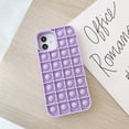 thumbnail image 1 of Funda para teléfono para iPhone, funda para teléfono Fidget con burbujas Push and Pop, juguetes sensoriales Fidget, funda protectora para teléfono móvil para hombres y mujeres (morado, iPhone XR), 1 of 5