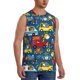 thumbnail image 2 of Balery Vehicles Cartoon with Funny Drivers Camisetas sin mangas para hombre, absorbe la humedad y protege contra el mal olor.-Medium, 2 of 7