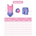 thumbnail image 3 of Gymnastics Leotards for Girls with Bow Back, Sparkly Dance Unitards with Shorts Ballet Biketards Outfit for 3-12 Years, 3 of 8