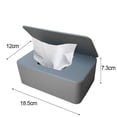 thumbnail image 4 of Wet Wipes Box, Baby Wet Wipes Box, Tissue Storage Case, Toilet Paper Box, Baby Wipes Case, Tissue Holder, Plastic Wet Wipes Dispenser, Tissue Box, Napkin Box (Black), 4 of 9