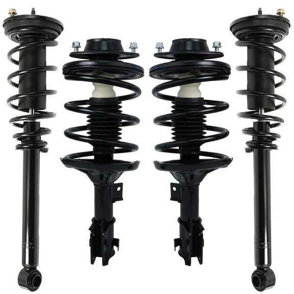 Detroit Axle - 4pc Struts for 2000-2005 Mitsubishi Eclipse, Front Rear Struts & Coil Spring 2001 2002 2003 2004 Replacement Quick Install Ready Struts Shocks Assembly