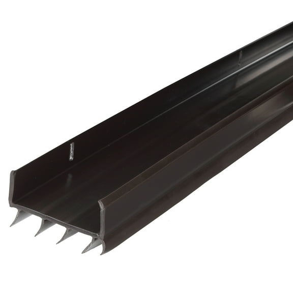 M-D Building Products 05991 36 in. Brown Vinyl U-Shape Screw-on Under Door Seal