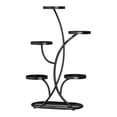 thumbnail image 1 of Soporte para flores, soporte para múltiples plantas, artesanía, moderno, de varios niveles, para exhibición de plantas, para decoración de esquinas al Negro, 1 of 8