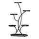 thumbnail image 1 of Estante alto de metal decorativo de 5 niveles para flores para decoración de esquinas interiores Negro, 1 of 8