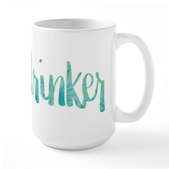 CafePress - Daydrinker Print - 15 oz Ceramic Large White Novelty Mug