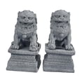 thumbnail image 2 of 1 par de estatuas de leones de estilo asiático Colco decoración de jardín piedra en miniatura 4,5 cm x 3 cm x 2,2 cm, 2 of 8