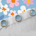 thumbnail image 4 of Feelyou Rustic Farmhouse Blossoms Curtains Pack of 2 (42x84 Each), Cartoon Floral Flower Curtains Blackout, Watercolor Blue Bedroom Curtains, Living Room Curtains Decor, 4 of 6