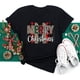 thumbnail image 4 of Ropa Kawaii de Feliz Navidad para mujer, camisa con estampado de patas de perro, camisetas negras de manga corta para mujer, camiseta de Navidad para mujer 2023, 4 of 5