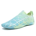 thumbnail image 5 of Green Womens Quick Dry Barefoot Water Shoes Athletic Outdoor Aqua Socks, 5 of 6