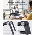thumbnail image 3 of Laptop Stand Portable, Adjustable Tablet Stand for Desk, Foldable Laptop Holder,Compatible with MacBook Air Pro, Dell, HP, ASUS and All Laptops 10 -17 Inch, 3 of 8