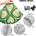 thumbnail image 7 of SCRAWLGOD St. Patrick's Day Four Leaf Clover Beige Green 4 Pieces Gaming Chair Covers Slipcovers Non-Slip Gamer Chair Cover Washable Stretch Rotating Armchair Covers with Armrest Covers, 7 of 7