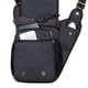 thumbnail image 4 of Bolso bandolera de hombro de lona vintage para hombre Bolso bandolera de patchwork de cuero en el pecho (03Negro) Kaukko FH03-Black, 4 of 5