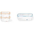 thumbnail image 1 of shiyou-Lock & Lock 095131-006-0000 Contenants en Plastique avec Couvercles-2 x 170ml Rectangulaire, Transparent & Lock & Lock 095115-006-0000 Contenant en Plastique avec Couvercle 1.2 L Rectangulaire, Transparent, 1 of 4