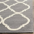 thumbnail image 6 of SAFAVIEH Newport Joselyn Geometric Cotton Area Rug, Grey/Ivory, 5' x 5' Square, 6 of 10