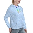 thumbnail image 2 of KLL Blue snowflakes elegant for Womens Pullover Hoodie with Pocket Hooded Long Sleeve Shirts Sweatshirt for Women-X-Large, 2 of 7