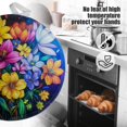 thumbnail image 5 of 4 PCS Pot Holders for Kitchen,Potholders Sets with Hook for Oven,Cooking,Baking,Bouquet Of Multicolored Flowers, 5 of 7