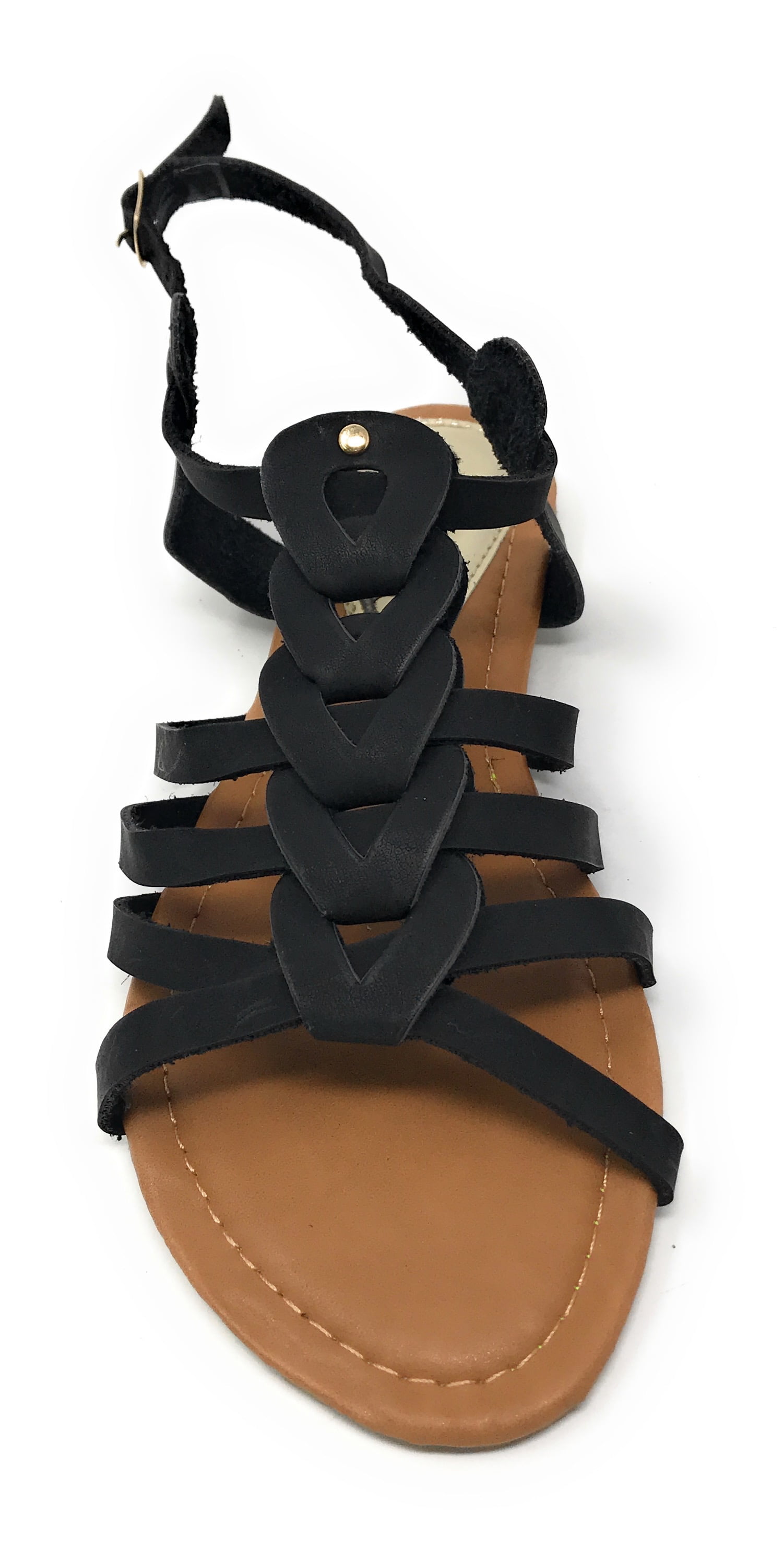 Victoria K Women's Gladiator Multi Loops Braid Sandals