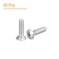 thumbnail image 3 of M4x16mm Oval Head Phillips Machine Screws, 50 Pack 304 Stainless Steel Slightly Raised Countersunk Head Screws, 3 of 5