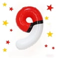 thumbnail image 1 of Globo Número 9 Aijoso Rojo y Blanco 40 Pulgadas, 1 of 8