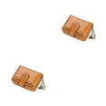 thumbnail image 1 of Minnieouse Cartera de mujer moda PU cuero mujer monedero cremallera señoras multifunción dinero bolsa monedero tarjetero bolsa marrón Marrón 2piezas, 1 of 6