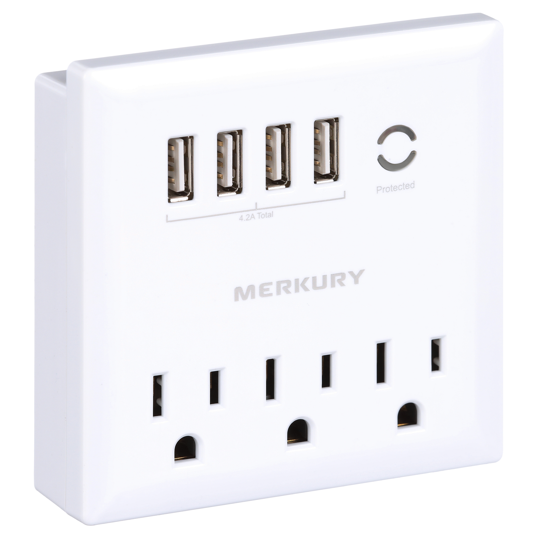 Merkury Innovations 4.2A USB Wall Charger with Phone Stand photo 3