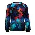 thumbnail image 7 of Geometric Lattice Mom Sweatshirt For Women Long Sleeve Pullover, 7 of 7