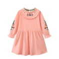 thumbnail image 5 of Esaierr Toddler Girls Princess Dress Baby Kids Doll collar Long Sleeve Embroidery Dress Spring Autumn Outwear for 2-7Y Party Dress, 5 of 5
