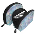 thumbnail image 3 of YFYANG 2 Piece Women's Portable Makeup Bags, Dreamy Vintage Snowflake Clutch Travel Toilet Bags Cosmetic Organizer, 3 of 7
