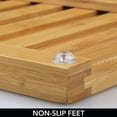 thumbnail image 5 of mDesign Bamboo Non-Slip Indoor/Outdoor Spa Bath and Shower Mat - Natural Wood, 5 of 7