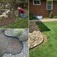 thumbnail image 4 of Garden Edging Borders FT Lawn Edging Kit [Extra Tall IN ] with Spikes Landscape Edging Flexible Garden Borders Mini Plastic Fence for Flowerbeds Grass Yard-, 4 of 7