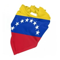 Venezuelan Flag Dog Bandana Adjustable Dog Bib Scarf Handkerchief For Large Medium Small Dogs Cats Pets
