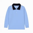 thumbnail image 5 of NIEWTR Boys Athletic Pullover Polo Shirt Long Sleeve Lightweight Fabric for Hiking Running and Jogging Activities（A-Light Pink,13-14 Years), 5 of 5